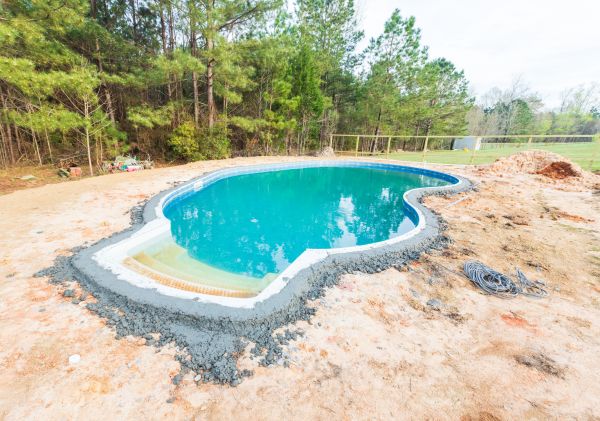 Pool Landscape Leveling in Gainesville